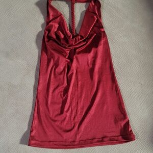 Elegant Red Charlotte Russe Halter Top